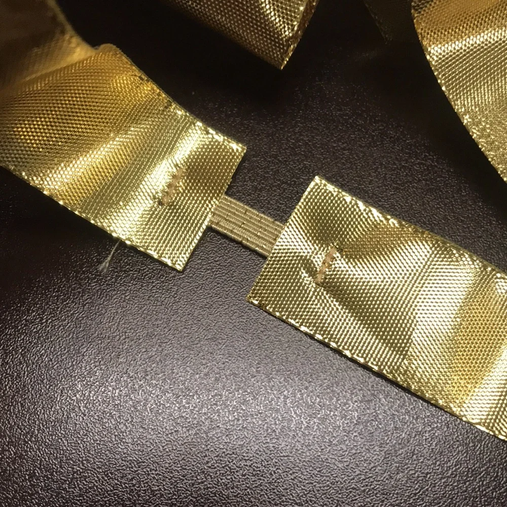 💝FREE when Bundled 💝 Golden Bow 4” fabric bow with elastic adjustment